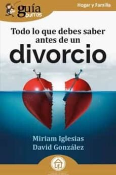 TODO LO QUE DEBES SABER ANTES DE UN DIVORCIO, de GONZALEZ | portada del libro