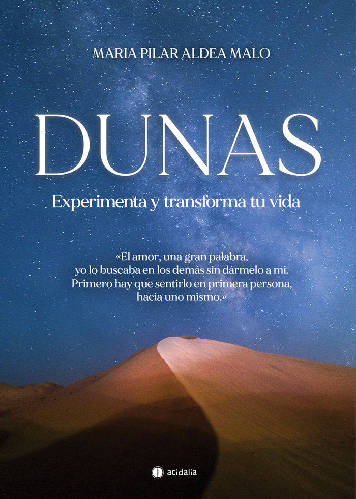 DUNAS, de ALDEA MALO, MARIA PILAR | portada del libro