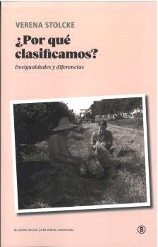POR QUE CLASIFICAMOS, de STOLCKE, VERENA | portada del libro