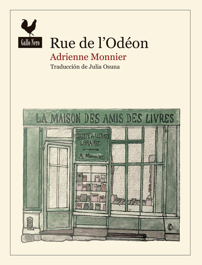 RUE DE LODEON, de MONNIER, ADRIENNE | portada del libro