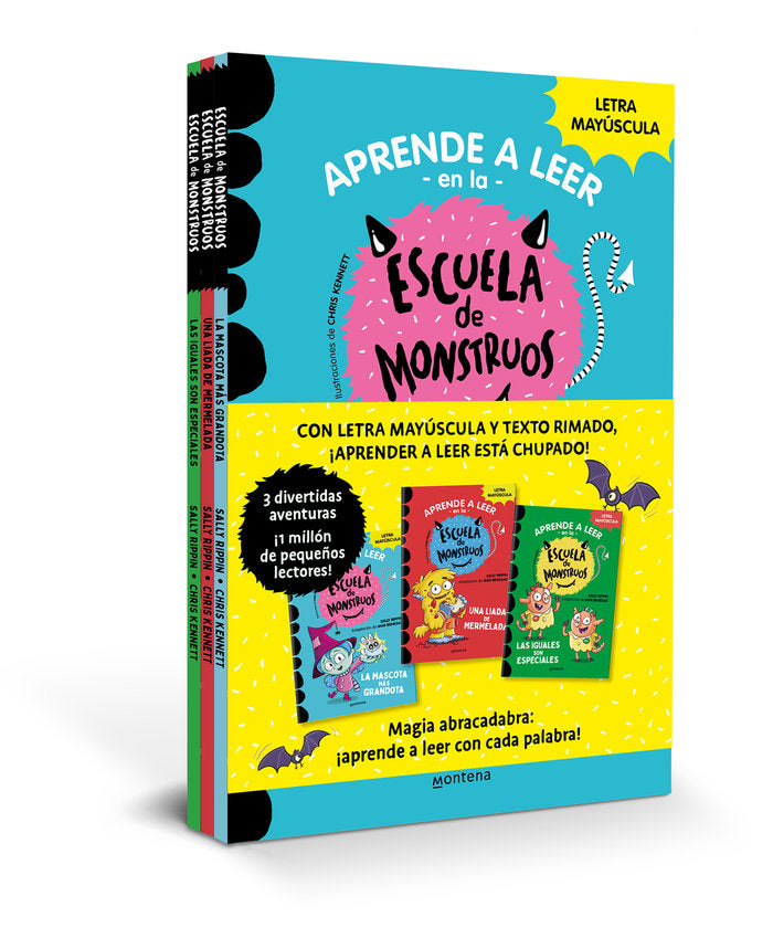 PACK ESCUELA DE MONSTRUOS (LA MASCOTA MAS GRANDOTA, UNA LIADA DE MERMELADA, LAS, de RIPPIN, SALLY | portada del libro