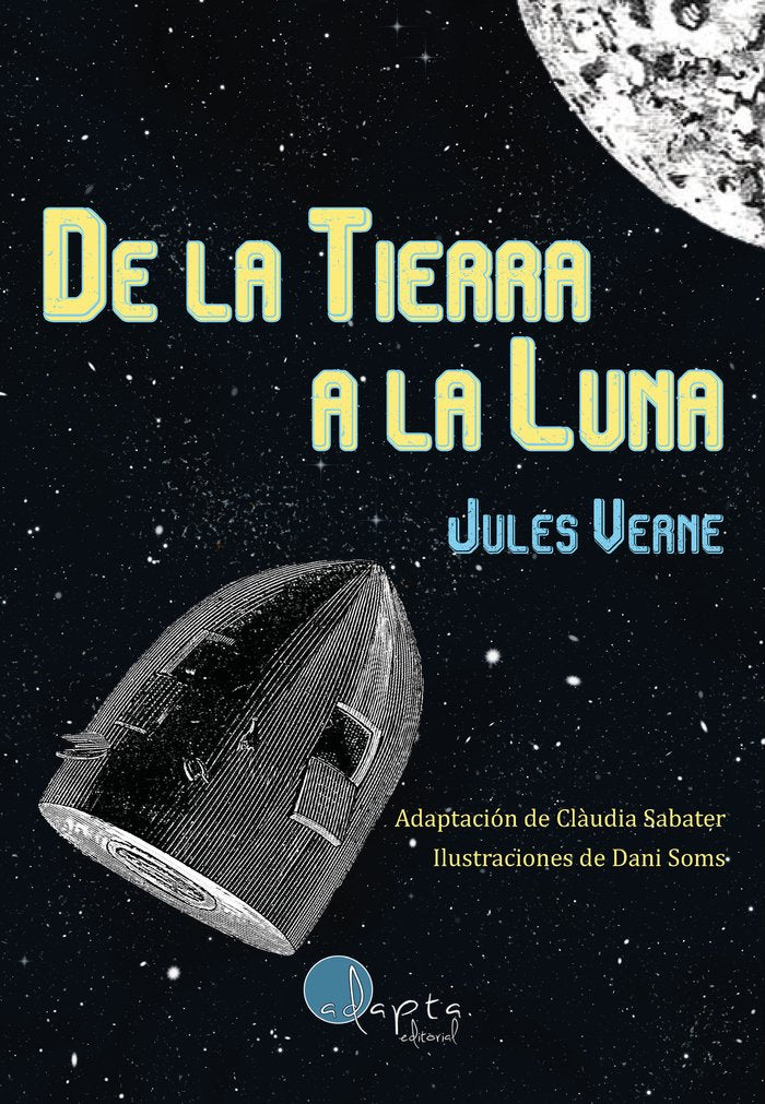 De la Tierra a la Luna, de Verne | portada del libro