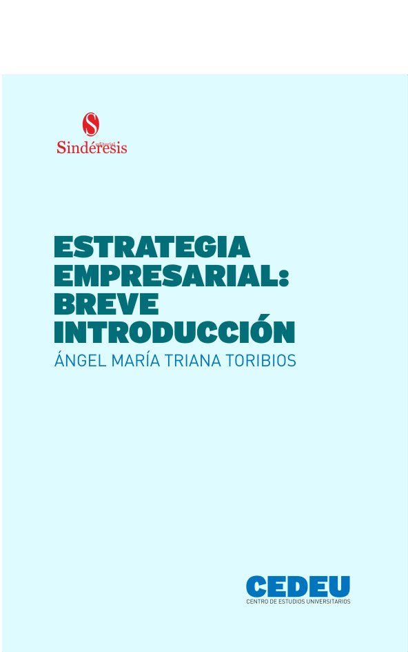 ESTRATEGIA EMPRESARIAL BREVE INTRODUCCION, de TRIANA TORIBIOS, ANGEL MARIA | portada del libro