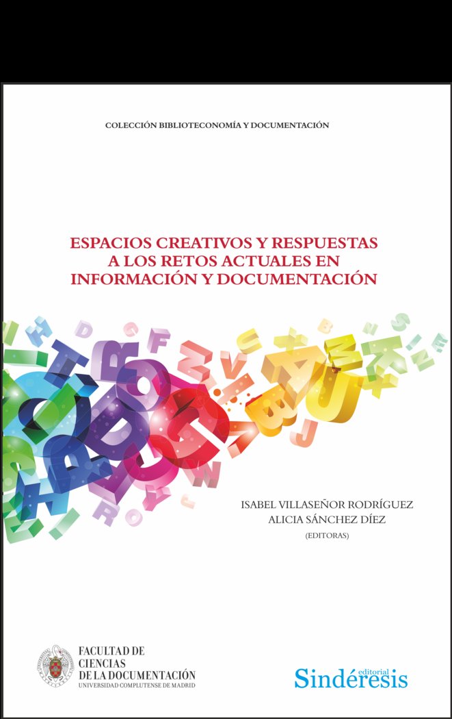 ESPACIOS CREATIVOS Y RESPUESTAS A LOS RETOS ACTUALES EN INFO | portada del libro