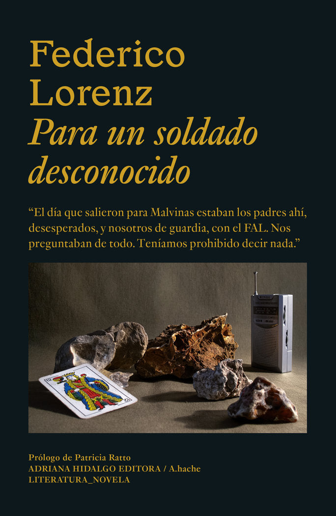 PARA UN SOLDADO DESCONOCIDO, de LORENZ, FEDERICO | portada del libro