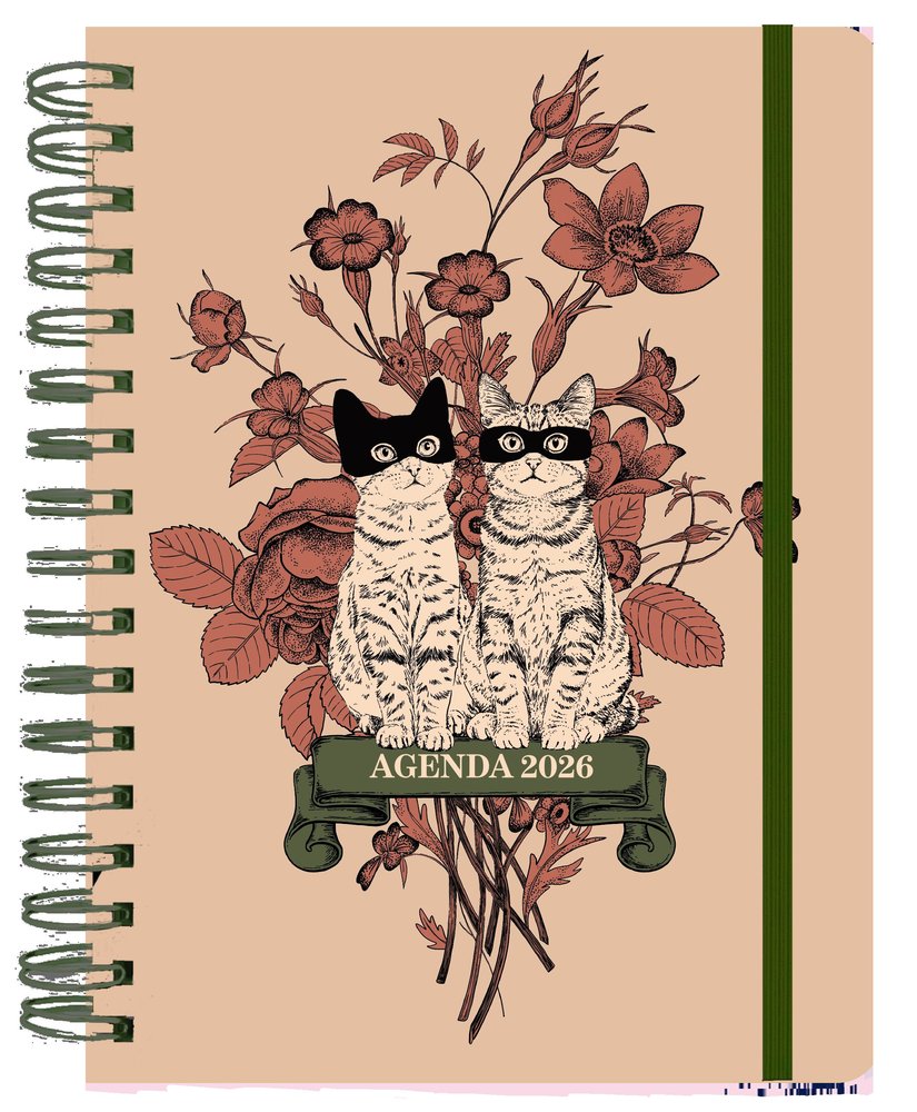 AGENDA ANUAL SEMANAL 2026 LAURA AGUSTI "GATOS", de LAURA AGUSTI (LALAURI) | portada del libro