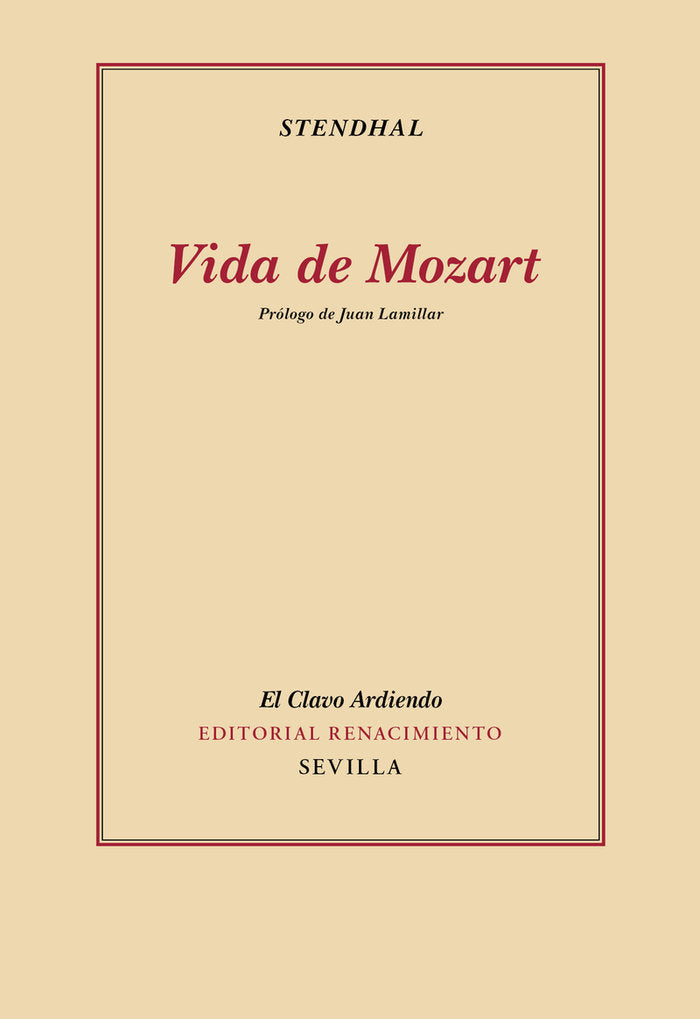 VIDA DE MOZART, de , STENDHAL | portada del libro