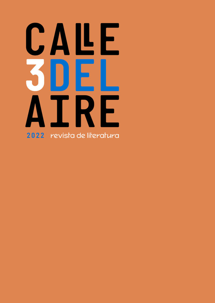 Calle del Aire. Revista de literatura. 3 | portada del libro