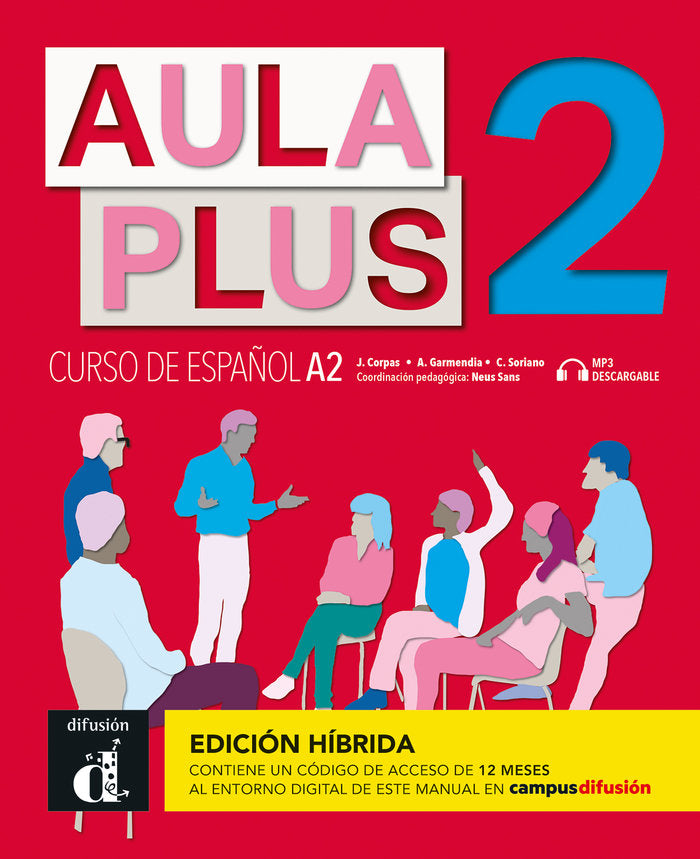 AULA PLUS 2 ED.HIBRIDA L. DEL ALUMNO, de CORPAS, JAIME | portada del libro