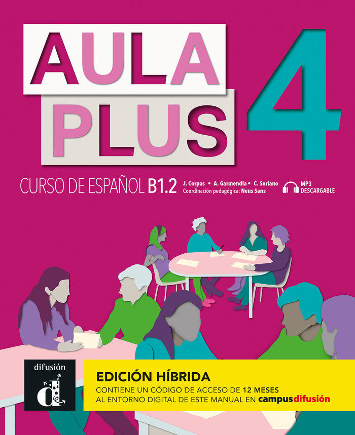 Aula Plus 4 Ed. Hibrida L. del alumno | portada del libro