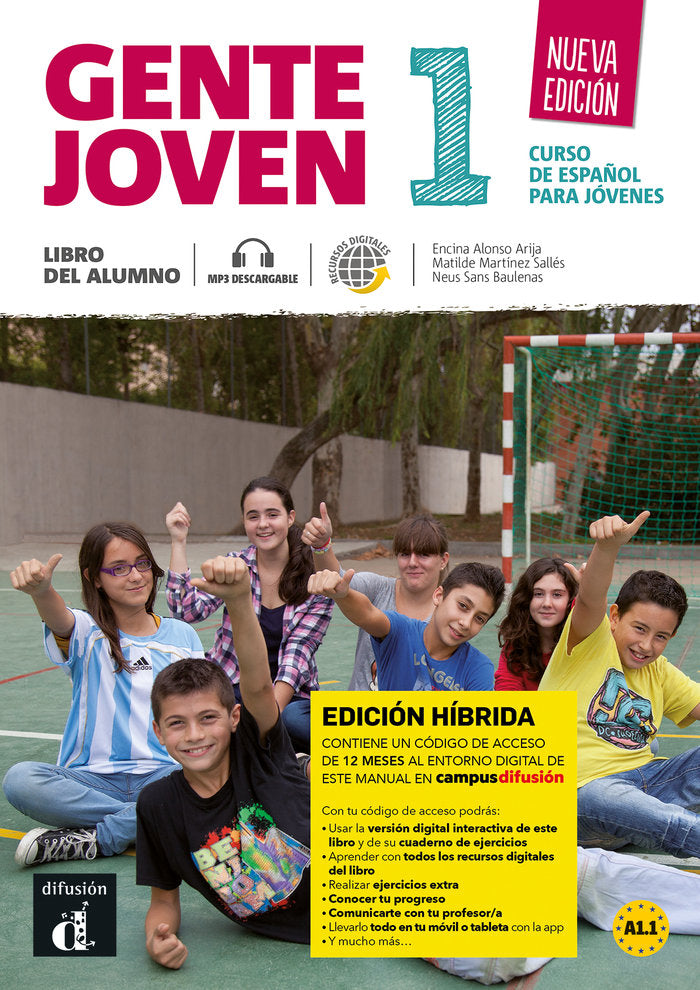 GENTE JOVEN NE 1 ED HIBRIDA LIBRO DEL ALUMNO | portada del libro