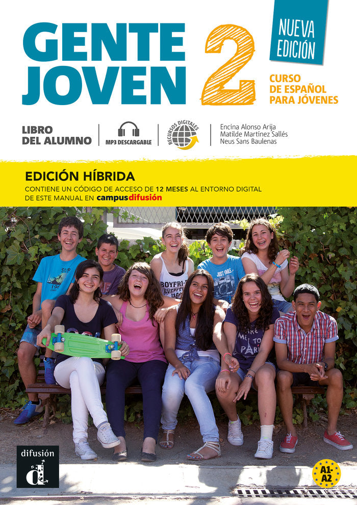 GENTE JOVEN NE 2 ED HIBRIDA LIBRO DEL ALUMNO | portada del libro