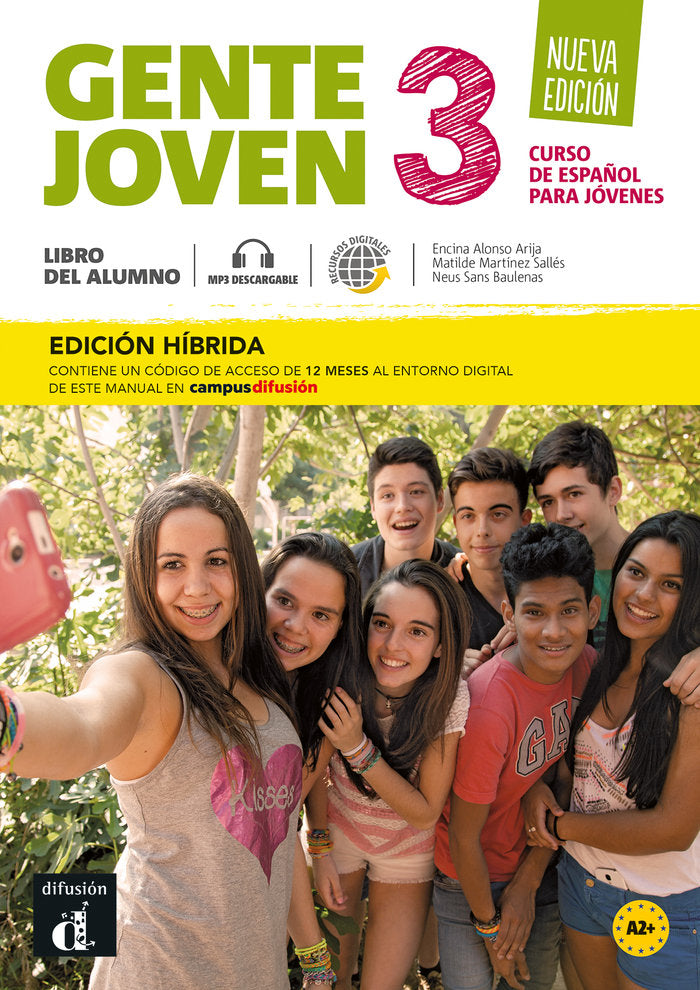 GENTE JOVEN NE 3 ED HIBRIDA LIBRO DEL ALUMNO | portada del libro