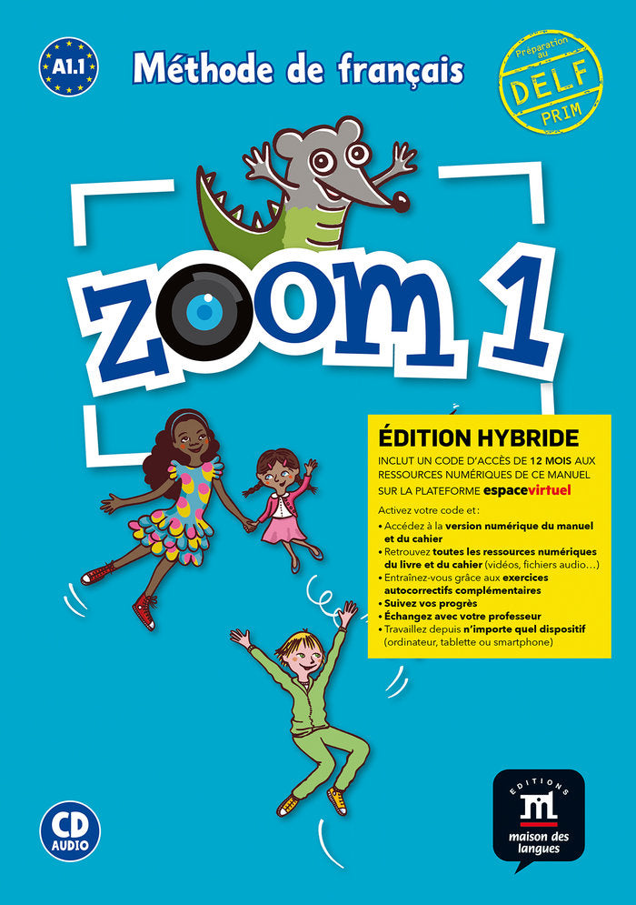 ZOOM 1 ED. HYBRIDE LIVRE DE L'ELEVE, de JONVILLE, CATHERINE | portada del libro