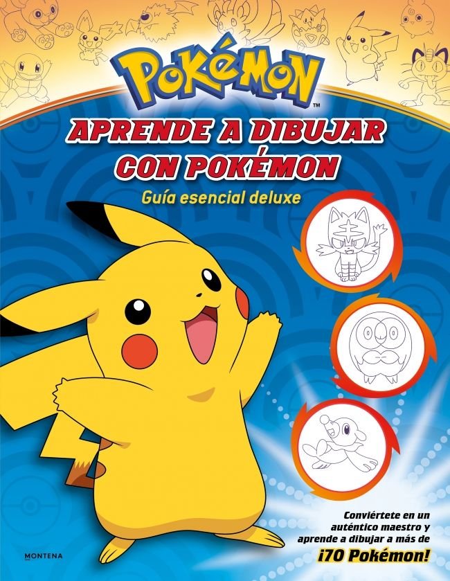 POKEMON CUADERNO PARA DIBUJAR DELUXE, de VARIOS AUTORES | portada del libro