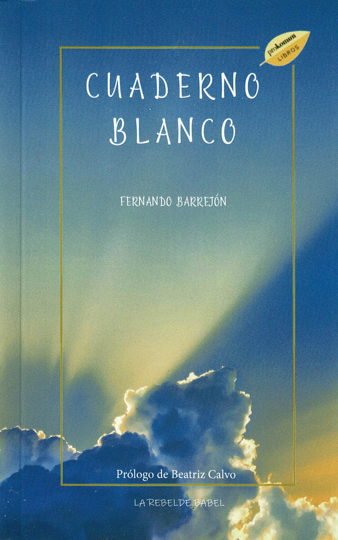 Cuaderno blanco, de Barrejón, Fernando | portada del libro