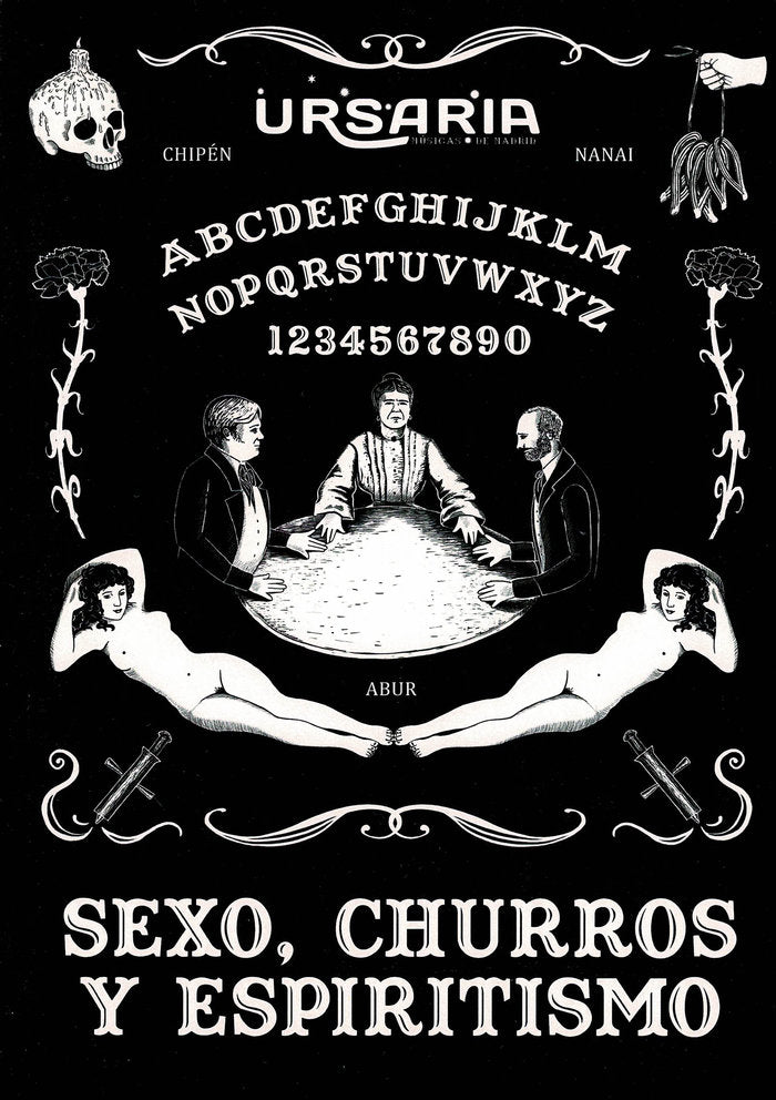Sexo, Churros y espiritismo (libro CD), de Músicas de Madrid, URSARIA | portada del libro