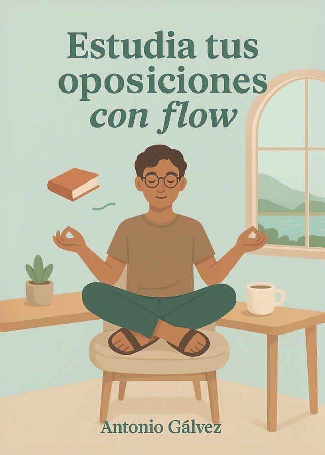 ESTUDIA TUS OPOSICIONES CON FLOW, de ANTONIO GALVEZ | portada del libro