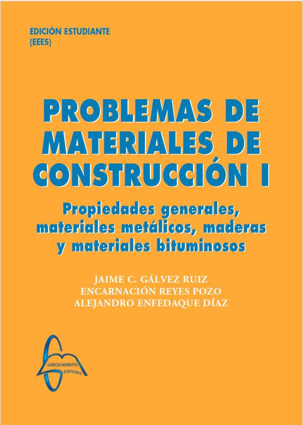 PROBLEMAS DE MATERIALES DE CONSTRUCCION 1, de AA.VV. | portada del libro