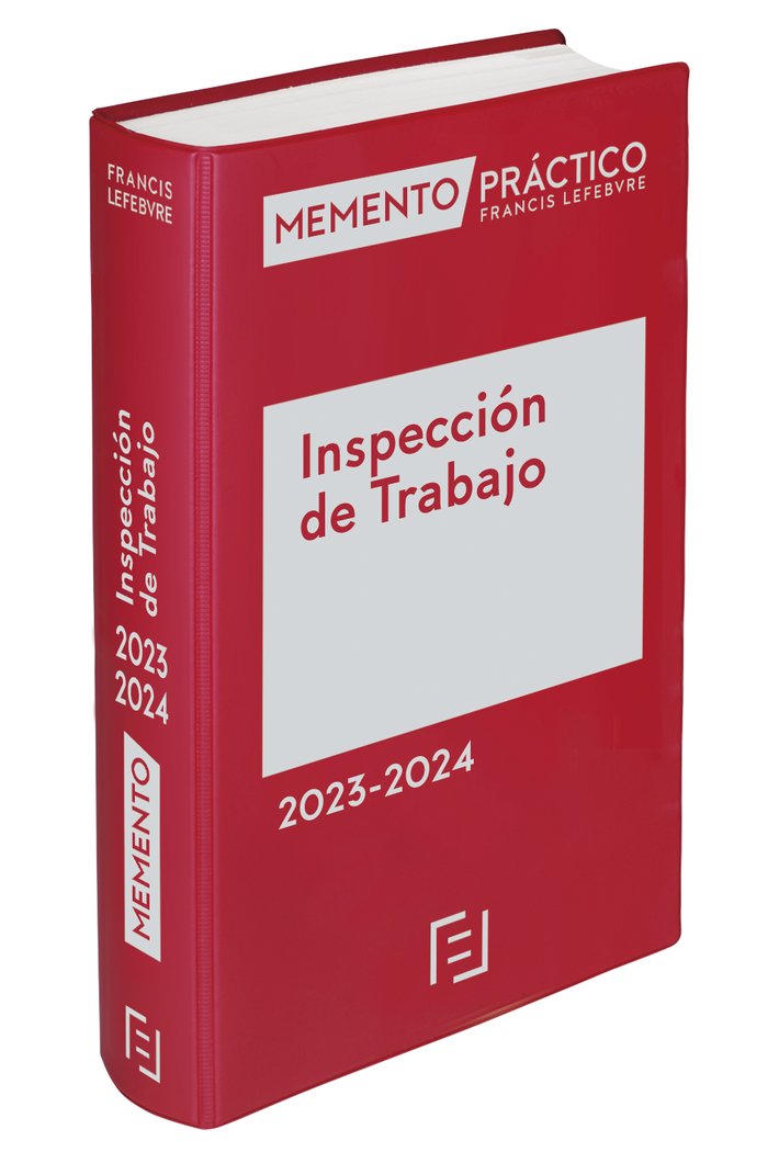MEMENTO INSPECCION DE TRABAJO 2023 2024, de LEFEBVRE-EL DERECHO | portada del libro