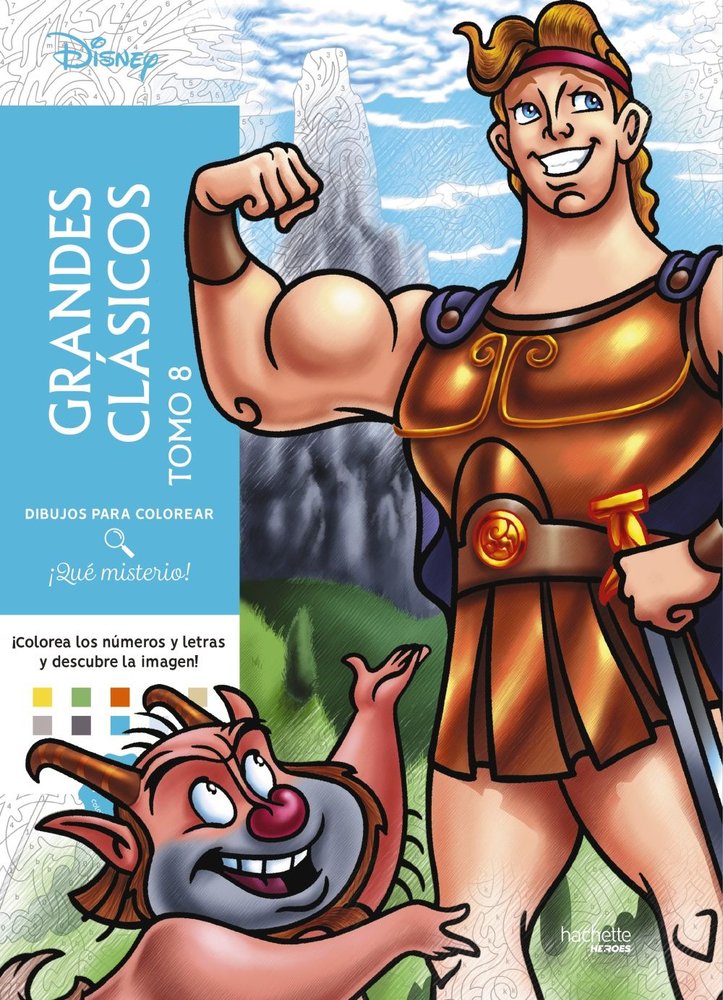 DIBUJOS PARA COLOREAR QUE MISTERIO GRANDES CLASICOS TOMO 8, de VARIOS AUTORES | portada del libro