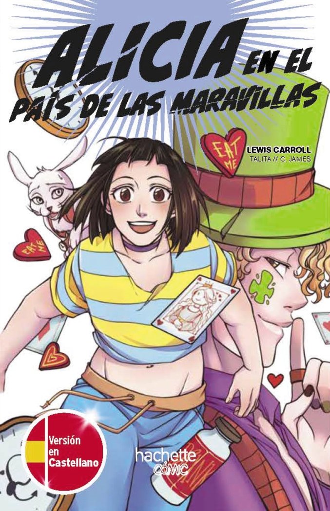ALICIA EN EL PAIS DE LAS MARAVILLAS EDICION BILINGÜE (CASTE, de CARROLL, LEWIS | portada del libro