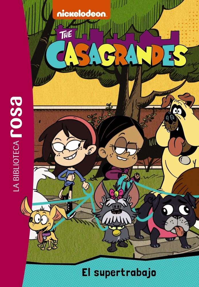 LA BIBLIOTECA ROSA LOS CASAGRANDES 1 UN SUPERTRABAJO, de VARIOS AUTORES | portada del libro