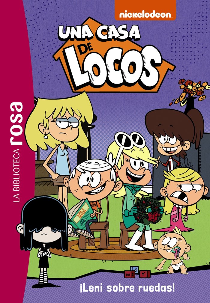 LA BIBLIOTECA ROSA UNA CASA DE LOCOS 5 LENI SOBRE RUEDAS, de GAY, OLIVIER | portada del libro