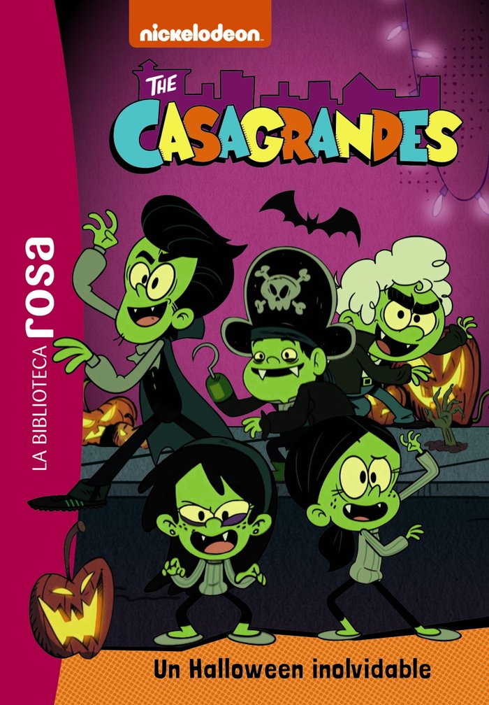 LA BIBLIOTECA ROSA LOS CASAGRANDES 3 UN HALLOWEEN INOLVIDA, de GUINETON, CAROLINE | portada del libro