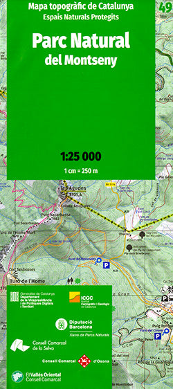 MAPA TOPOGRAFIC DE CATALUNYA 1:25 000. ESPAIS NATURALS PROTEGITS. 49- PARC NATUR, de INSTITUT CARTOGRAFIC I GEOLOGIC DE CATAL