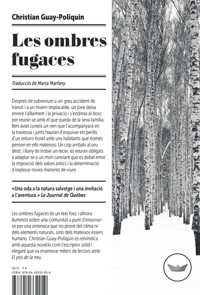 LES OMBRES FUGACES, de GUAY-POLIQUIN, CHRISTIAN | portada del libro