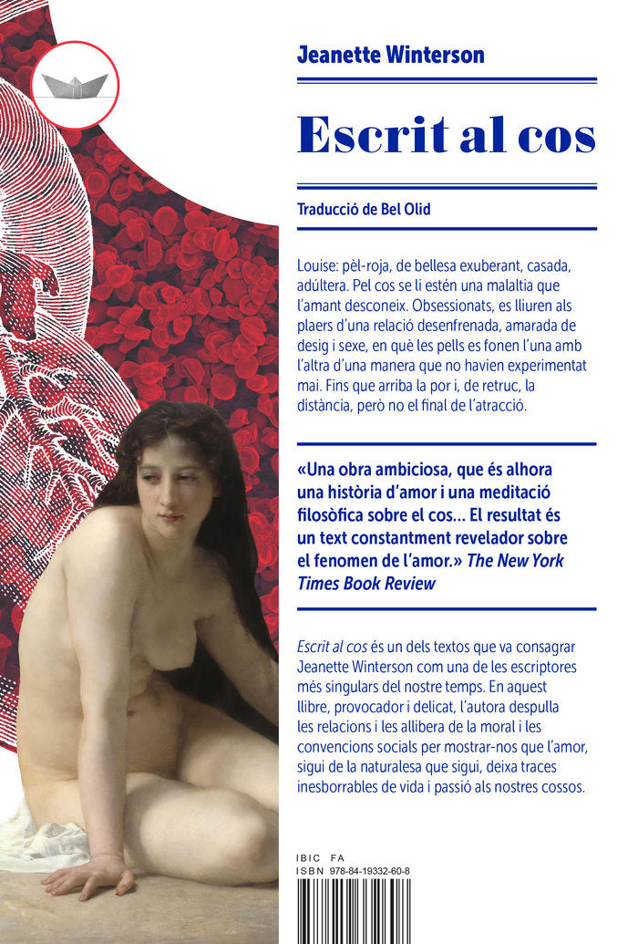 ESCRIT AL COS, de WINTERSON, JEANETTE | portada del libro