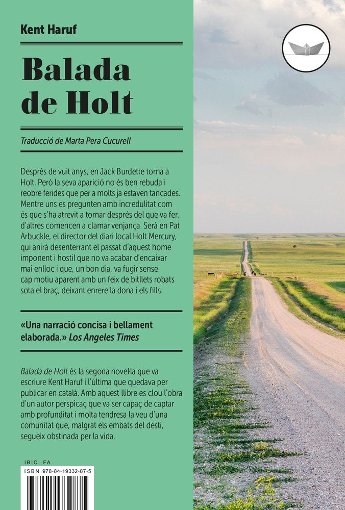La balada de Holt, de HARUF,KENT | portada del libro