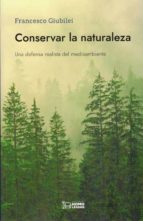 Conservar la naturaleza, de Francesco Giubilei | portada del libro