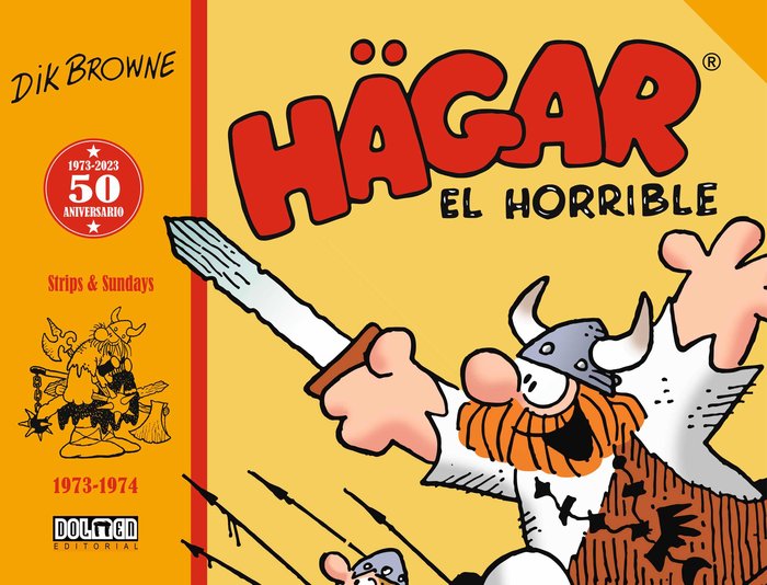 HAGAR EL HORRIBLE 1973-1974, de BROWNE, DIK | portada del libro