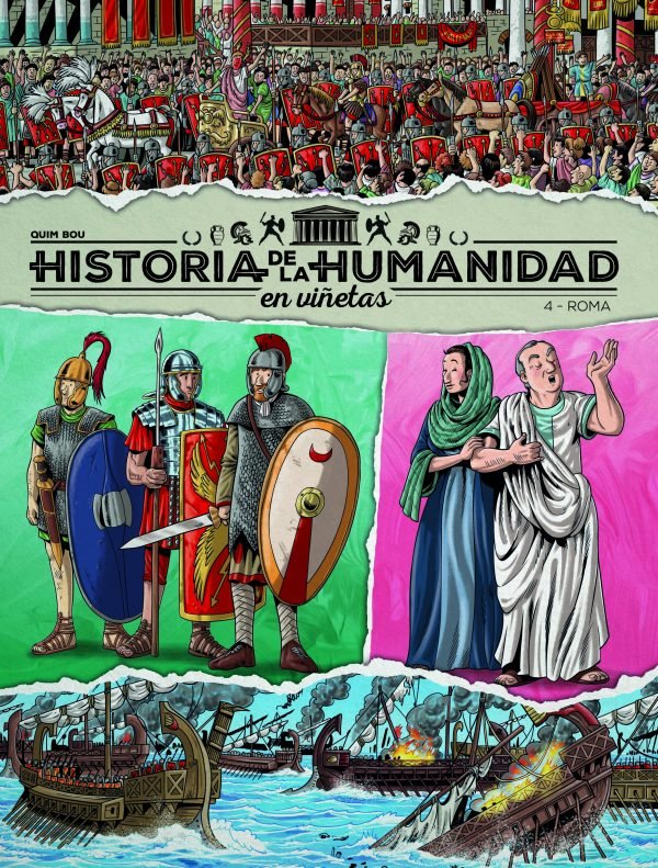 HISTORIA HUMANIDAD VIÑETAS 4 ROMA, de AA.VV. | portada del libro