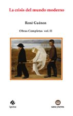 LA CRISIS DEL MUNDO MODERNO, de René Guénon | portada del libro