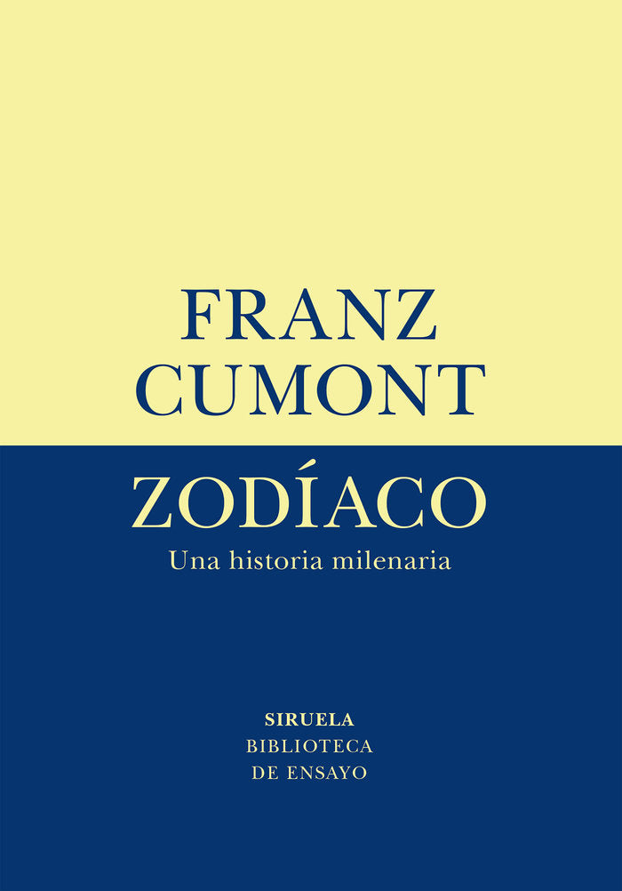 ZODIACO, de CUMONT, FRANZ | portada del libro