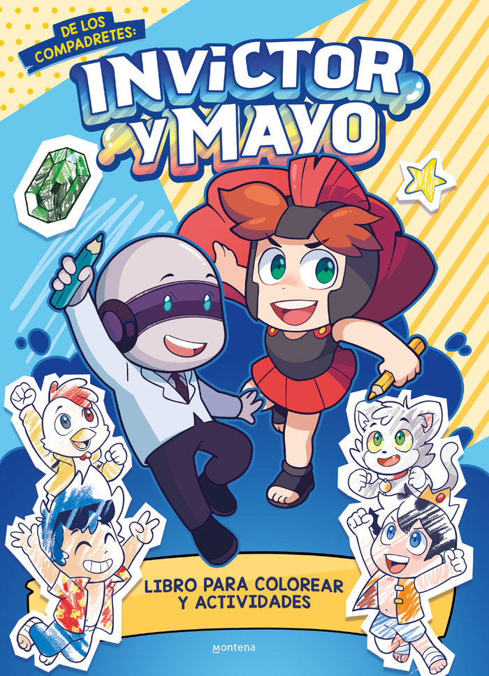 INVICTOR Y MAYO LIBRO PARA COLOREAR Y ACTIVIDADES, de INVICTOR | portada del libro