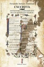 Excerpta, de FERNANDO SORIANO BENSUSAN | portada del libro