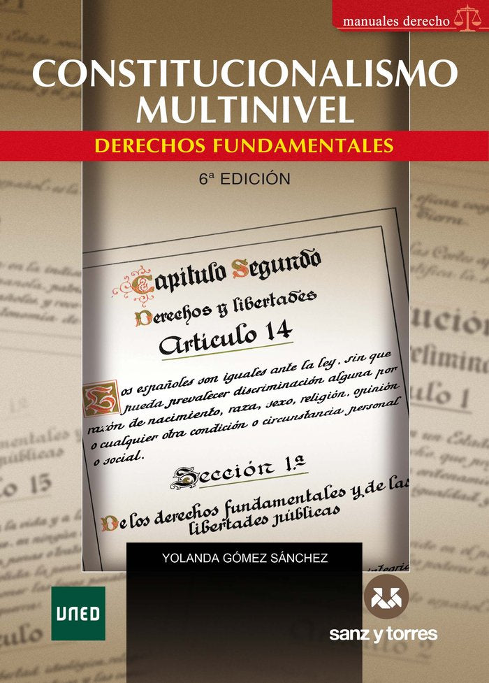 CONSTITUCIONALISMO MULTINIVEL 6ª ED, de YOLANDA GOMEZ SANCHEZ | portada del libro
