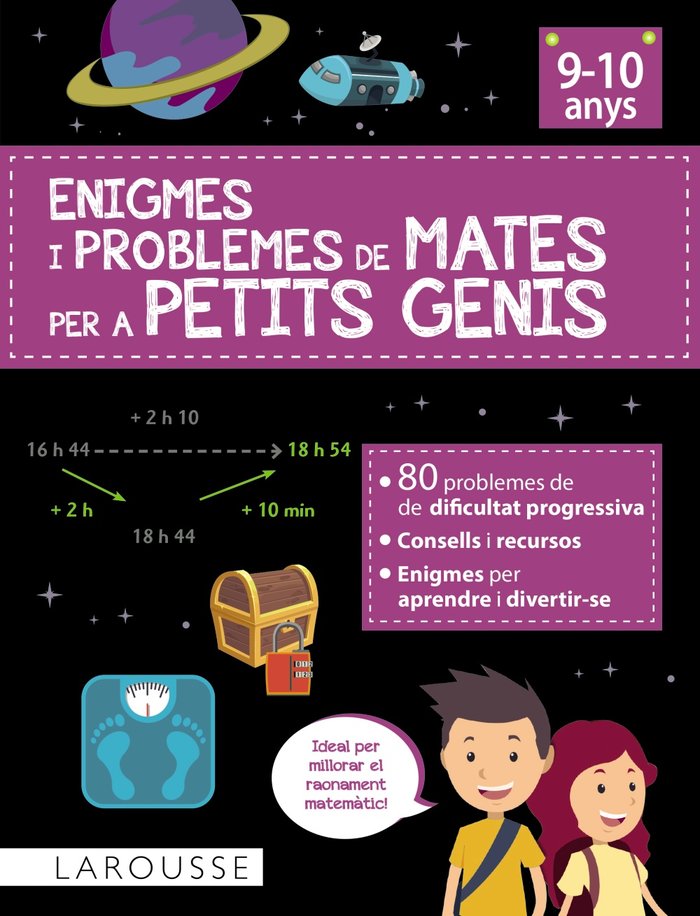 ENIGMES I PROBLEMES DE MATES PER A PETITS GENIS (9-10 ANYS), de AURIOL, SYLVAINE | portada del libro