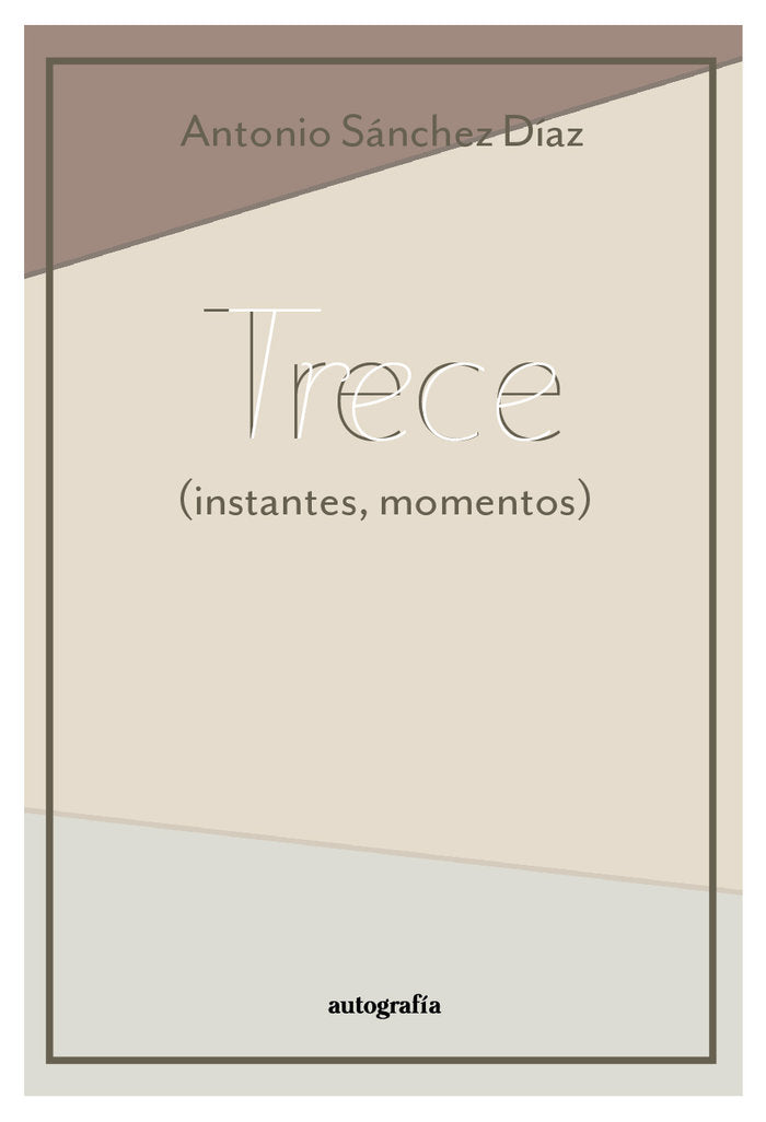 TRECE, de Sánchez Díaz, Antonio | portada del libro