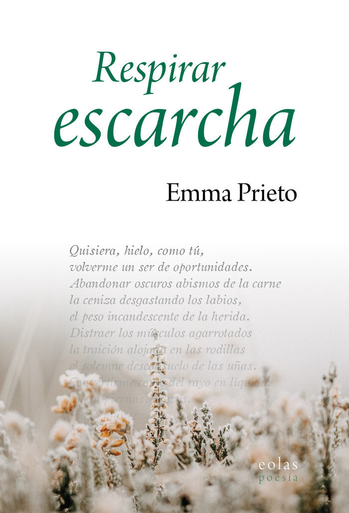 Respirar escarcha, de PRIETO, EMMA | portada del libro