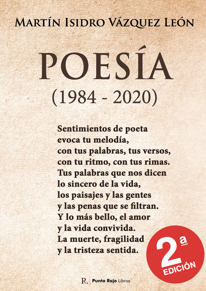 Poesía (1984-2022) 2ª Edición, de Vázquez León, Martín Isidro | portada del libro