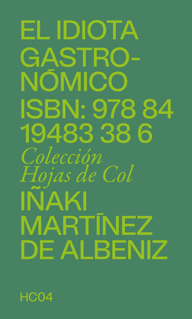 Hojas de col, de MARTINEZ DE ALBENIZ, IÑAKI | portada del libro