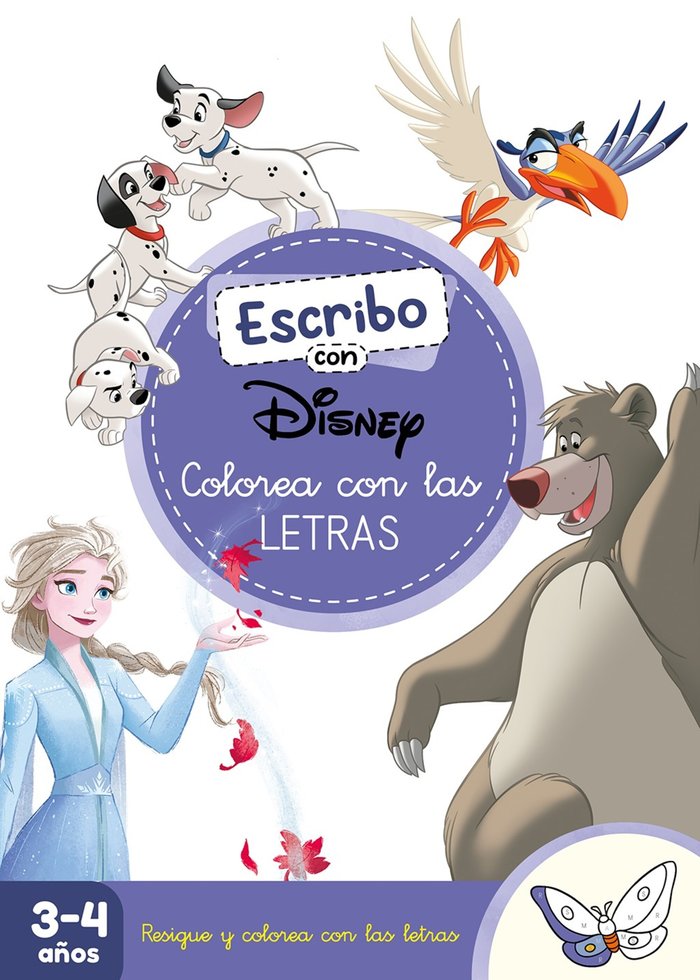 ESCRIBO CON DISNEY. COLOREA CON LAS LETRAS, de DISNEY | portada del libro
