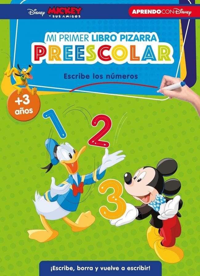 APRENDE CON DISNEY. PRIMEROS NUMEROS (LIBRO-PIZARRA), de DISNEY | portada del libro