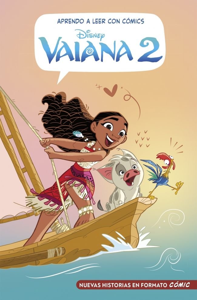 APRENDO A LEER CON COMICS DISNEY VAIANA 2, de DISNEY | portada del libro