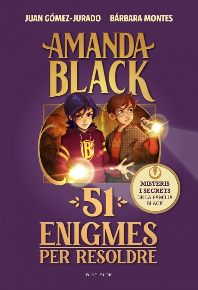 AMANDA BLACK 51 ENIGMES PER RESOLDRE, de JUAN GOMEZ JURADO | portada del libro